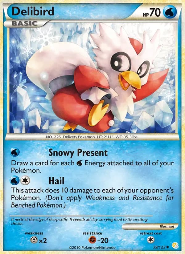 Delibird 39/123 from HeartGold & SoulSilver
