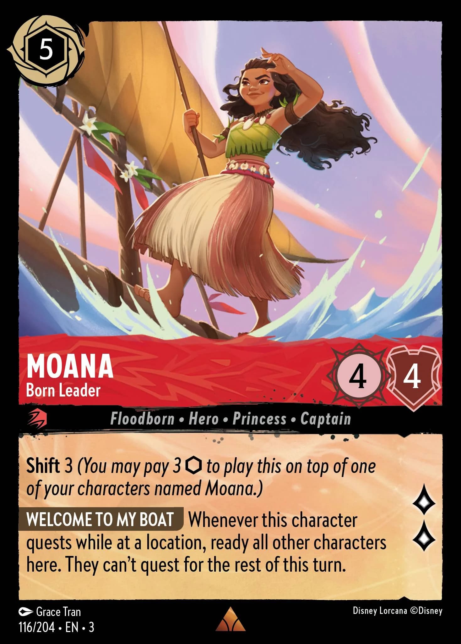 Moana - Born Leader 116/204 from Into the Inklands