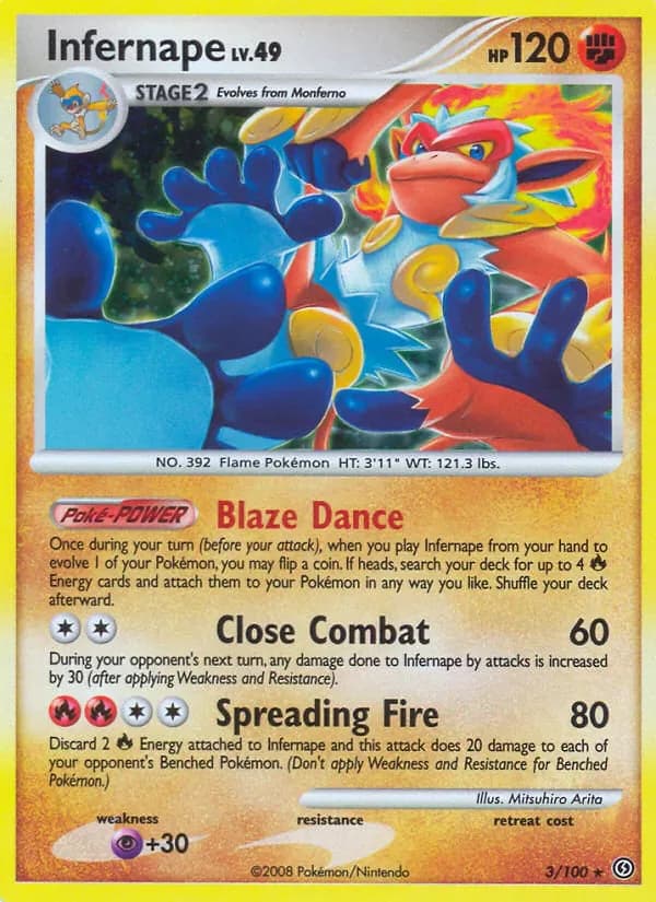 Infernape 3/100 from Stormfront