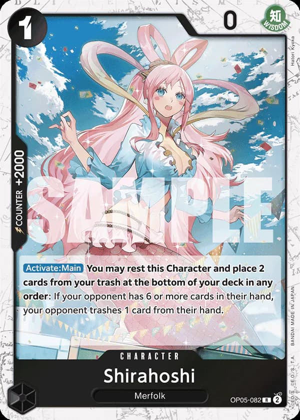 Shirahoshi OP05-082 Official alternate printing 2