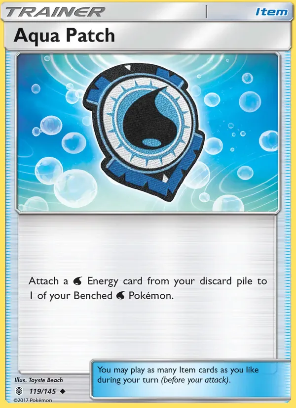 Aqua Patch 119/145 from Guardians Rising
