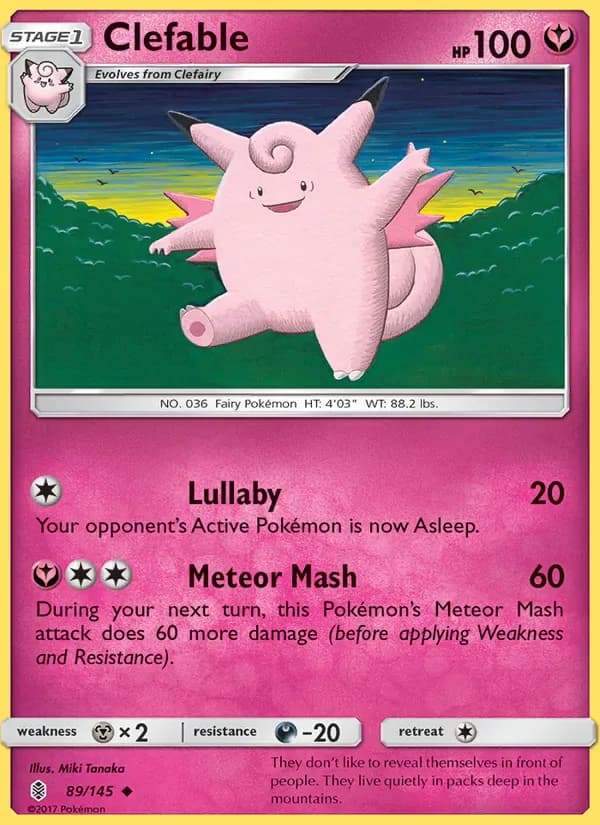 Clefable 89/145 from Guardians Rising