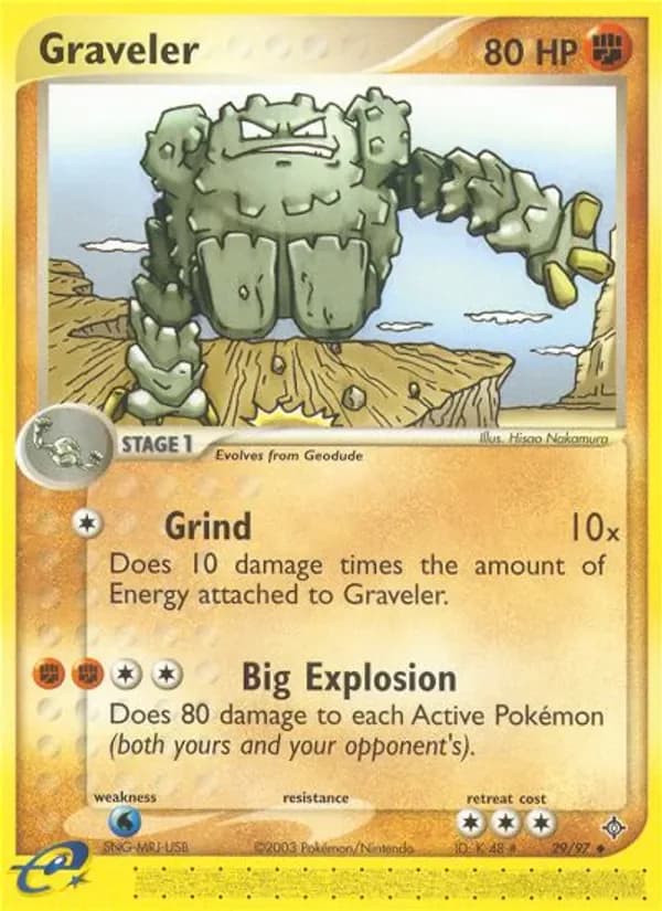 Graveler 29/97 from EX Dragon