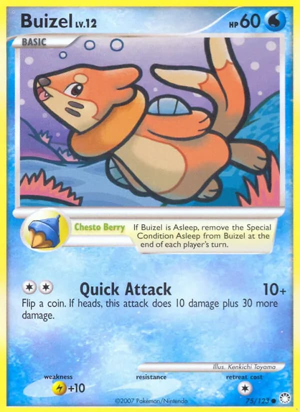 Buizel 75/123 from Mysterious Treasures