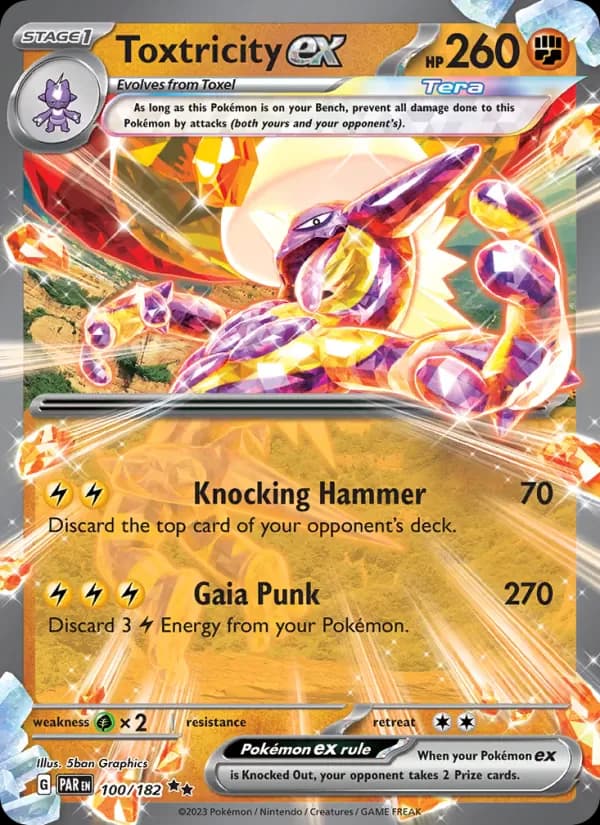 Toxtricity ex 100/182 from Paradox Rift
