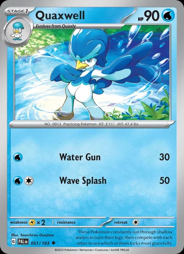 Quaxwell 051/193 from Paldea Evolved