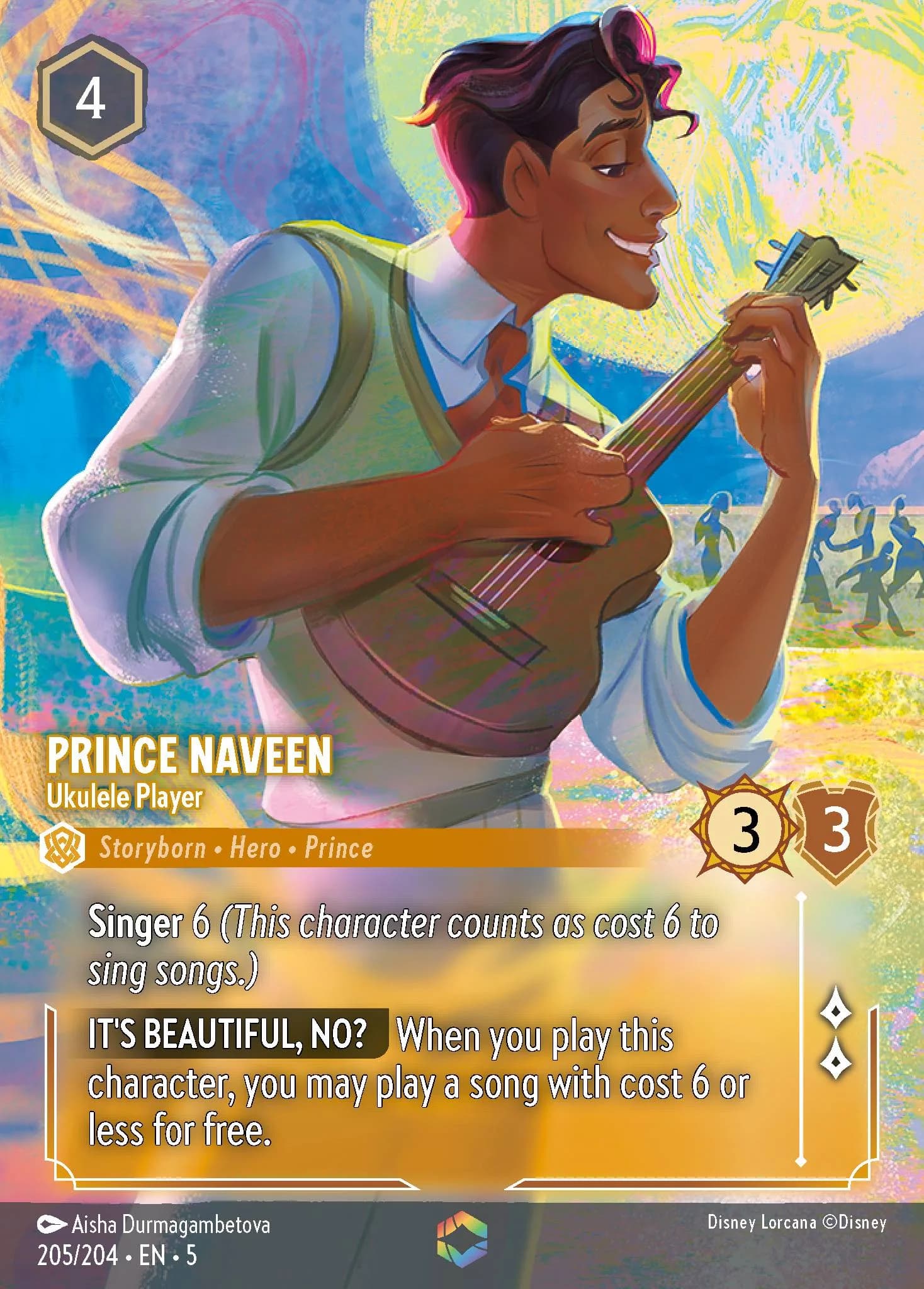 Prince Naveen - Ukulele Player 205/204 from Shimmering Skies