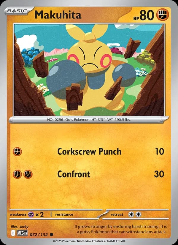 Makuhita 072/132 from Mega Evolution