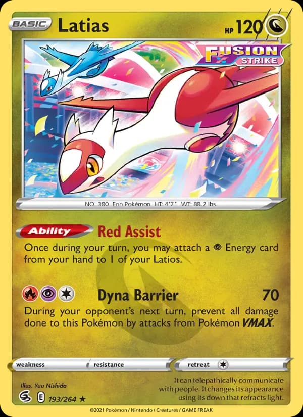 Latias 193/264 from Fusion Strike