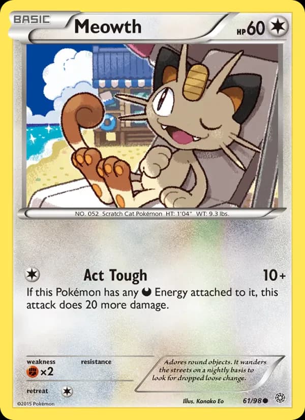 Meowth 61/98 from Ancient Origins