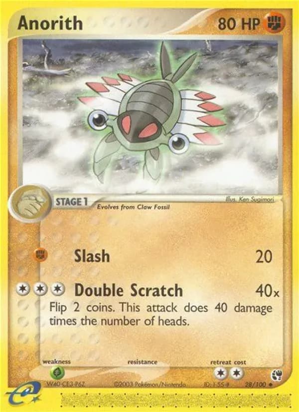 Anorith 28/100 from EX Sandstorm