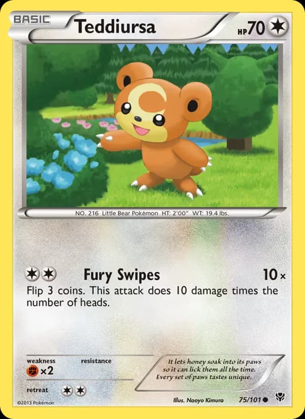 Teddiursa 75/101 from Plasma Blast