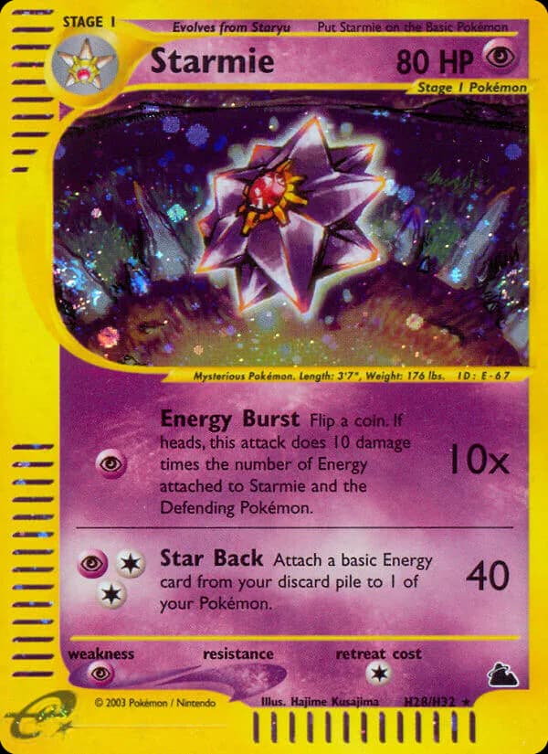 Starmie H28/144 from Skyridge