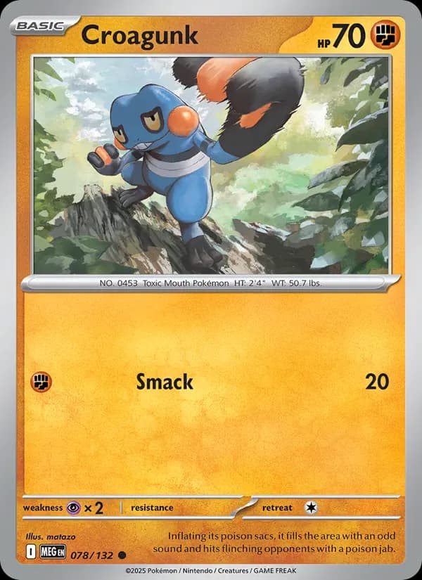 Croagunk 078/132 from Mega Evolution