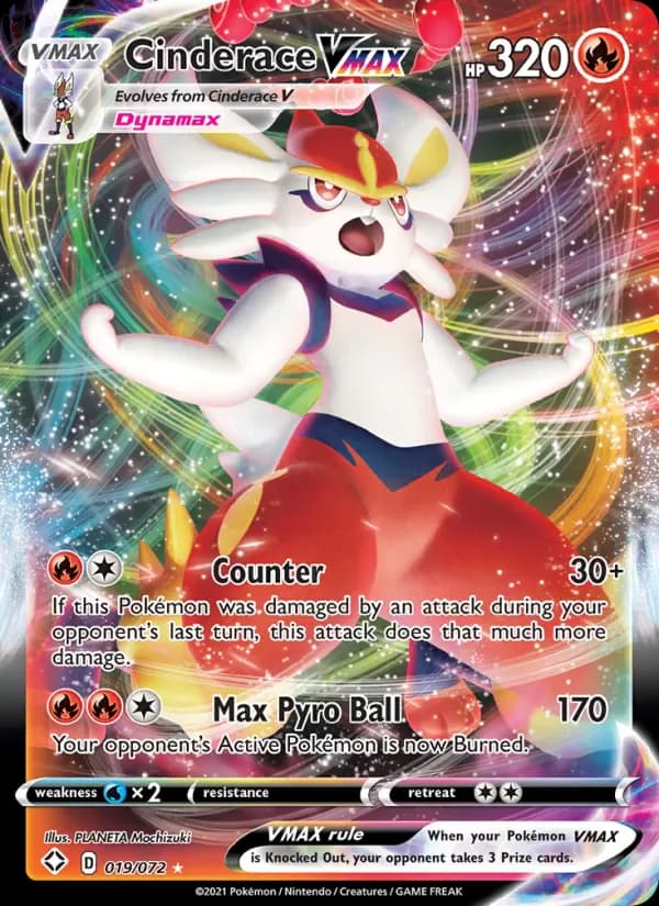 Cinderace VMAX 19/72 from Shining Fates