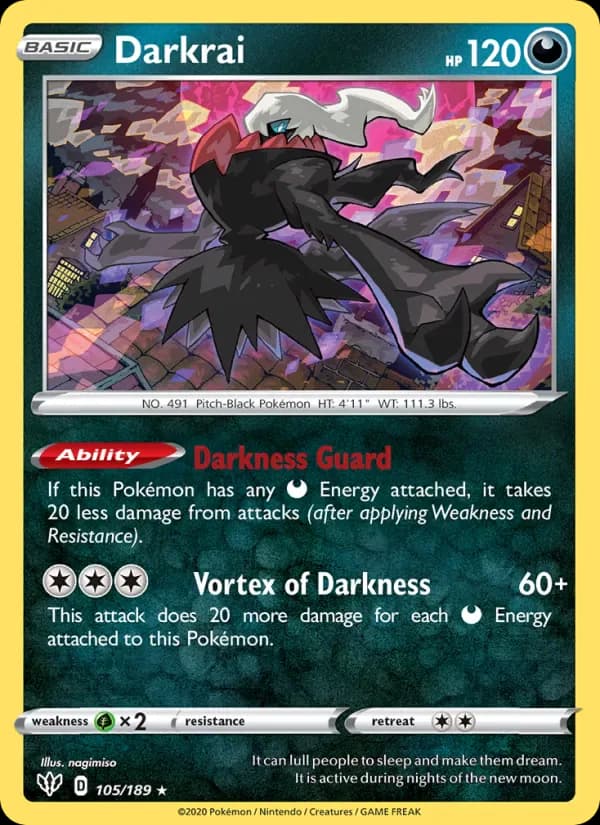 Darkrai 105/189 from Darkness Ablaze