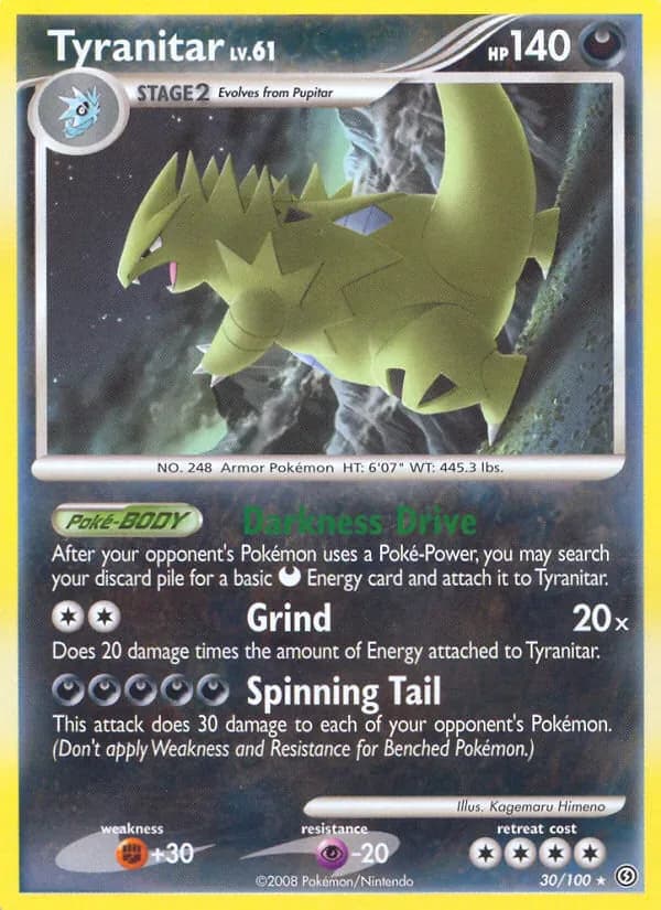 Tyranitar 30/100 from Stormfront