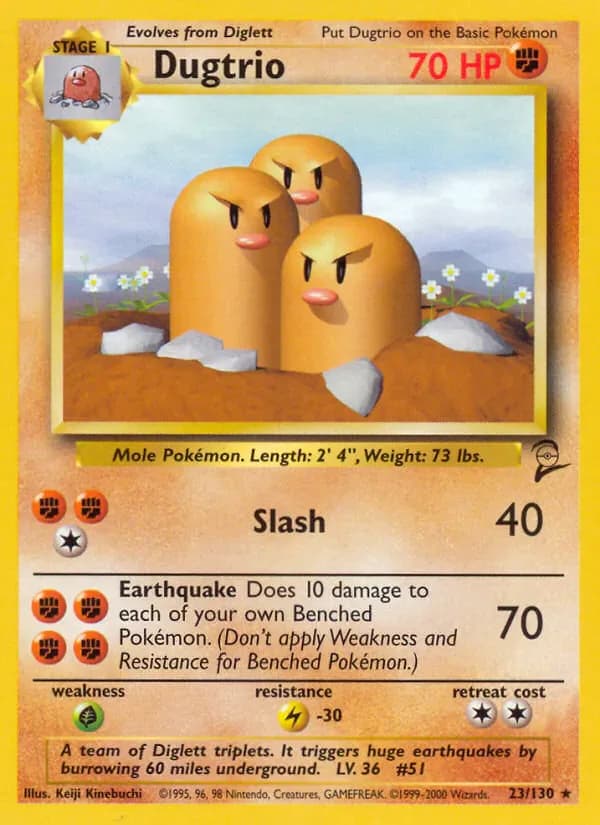 Dugtrio 23/130 from Base Set 2