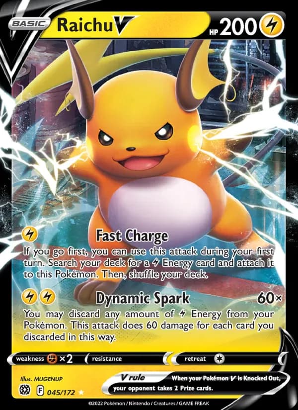 Raichu V 045/172 from Brilliant Stars