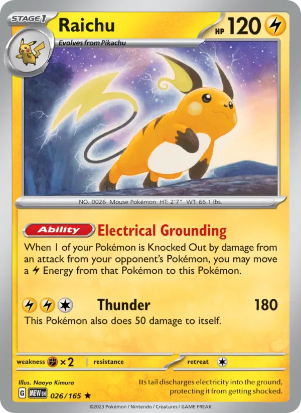 Raichu 026/165 from Pokemon 151