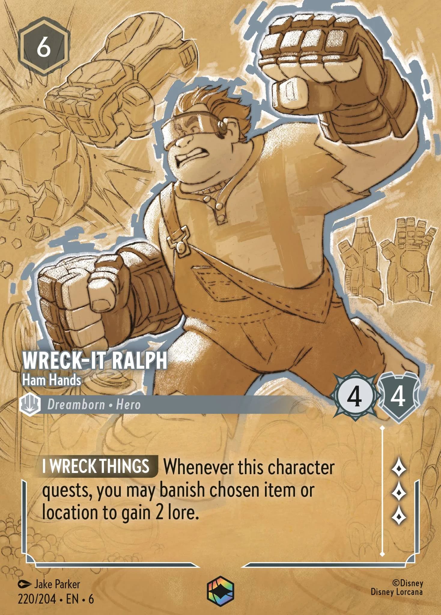 Wreck-It Ralph - Ham Hands 220/204 from Azurite Sea