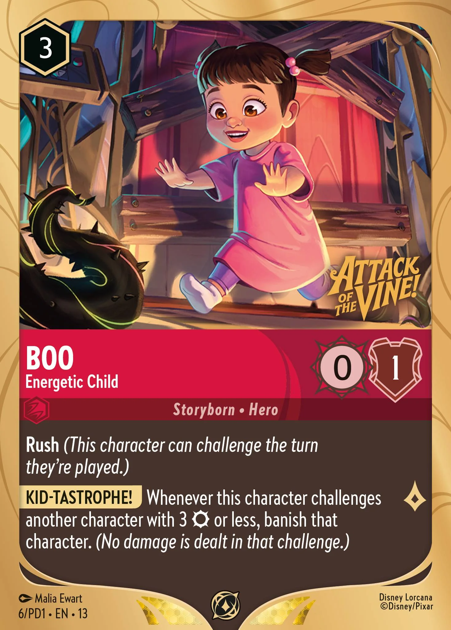 Boo - Energetic Child 6/PD1 from Attack of the Vine!