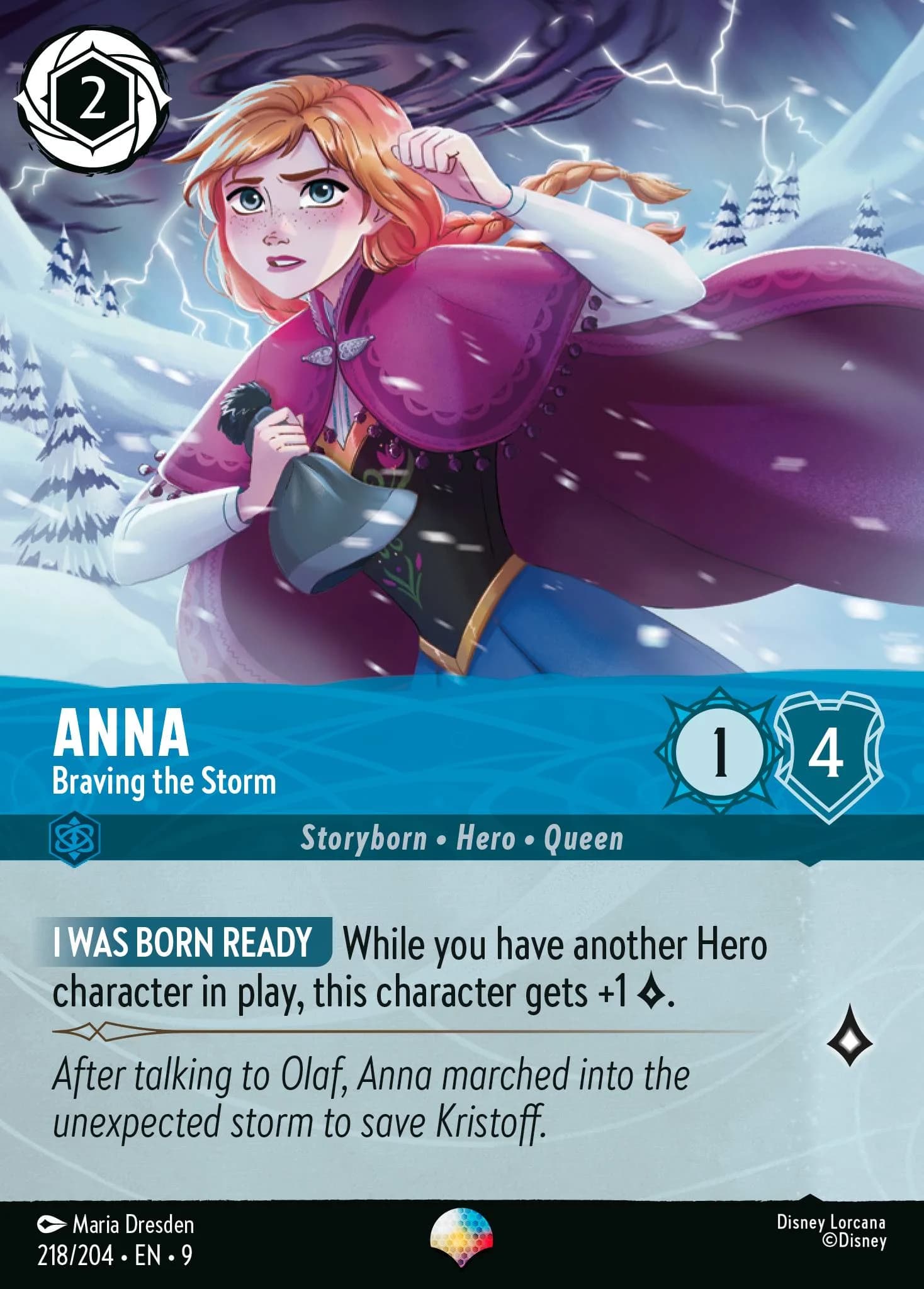 Anna - Braving the Storm 218/204 from Fabled