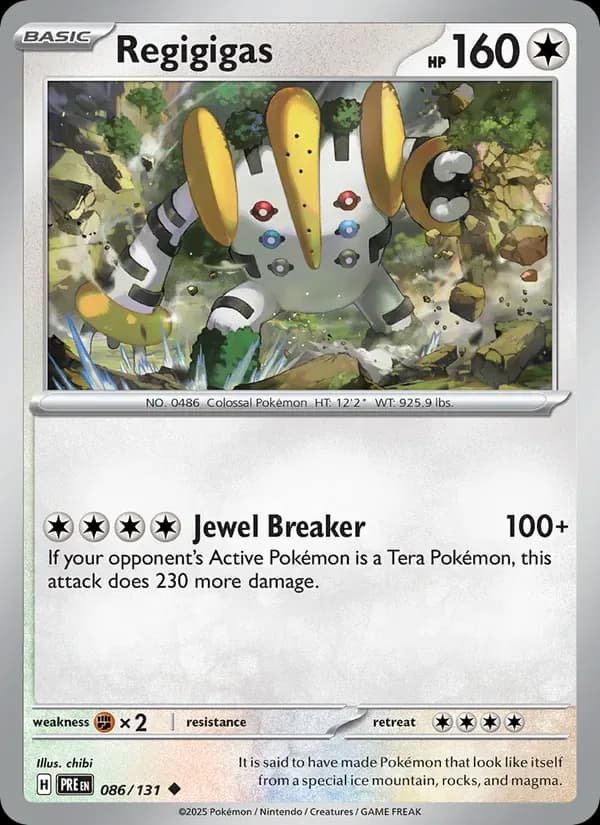 Regigigas 086/131 from Prismatic Evolutions