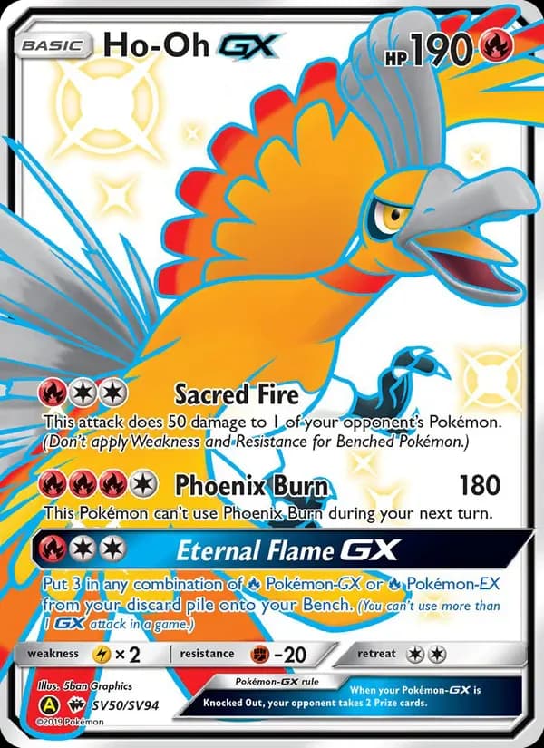 Ho-Oh-GX SV50/SV94 from Hidden Fates
