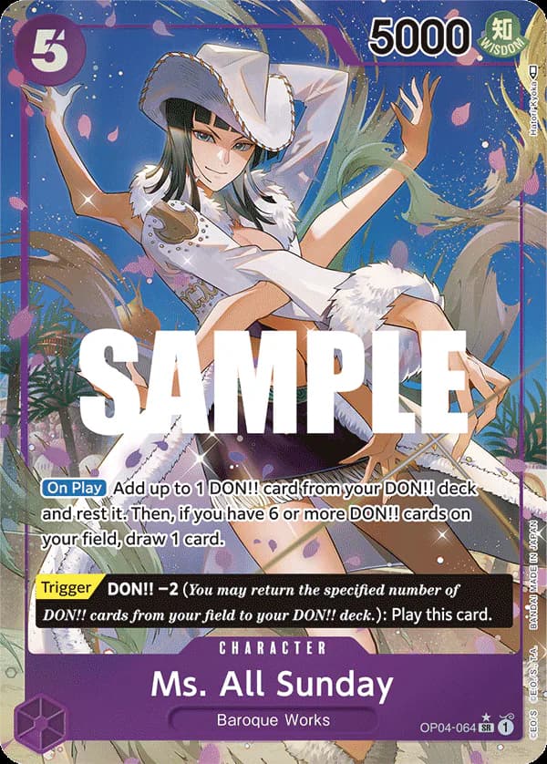Ms. All Sunday OP04-064 Official alternate printing 1