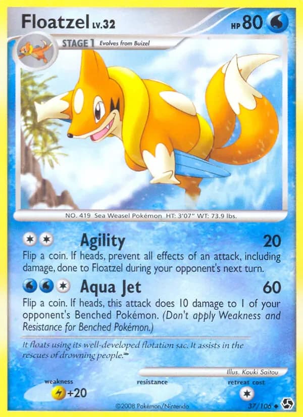 Floatzel 37/106 from Great Encounters