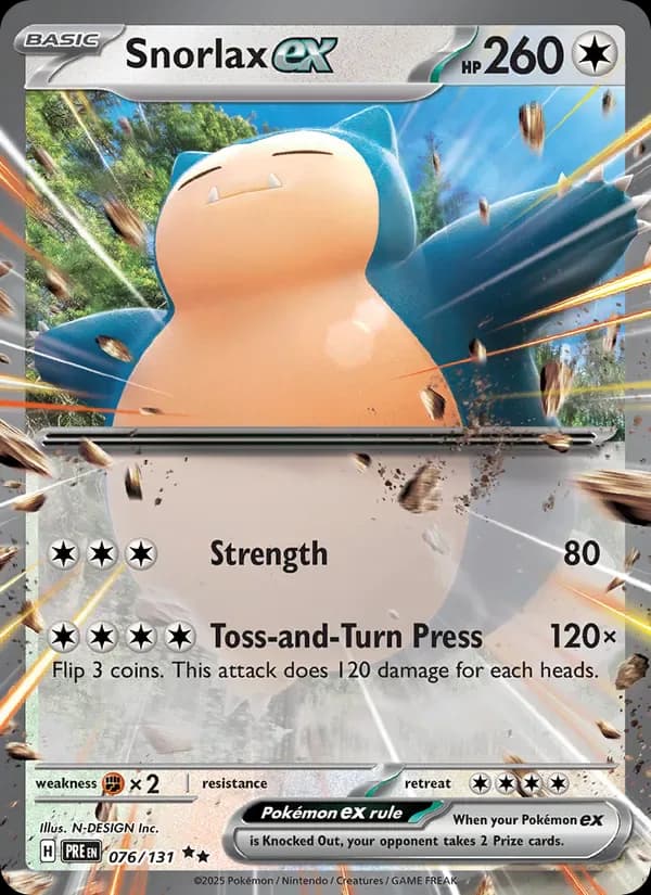 Snorlax ex 076/131 from Prismatic Evolutions