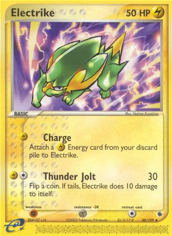 Electrike 30/109 from EX Ruby & Sapphire