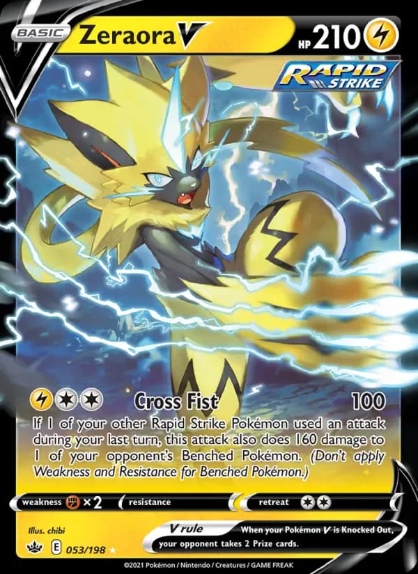 Zeraora V 53/198 from Chilling Reign