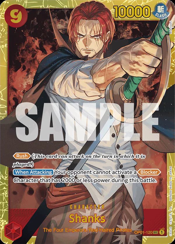 Shanks OP01-120 Official alternate printing r1