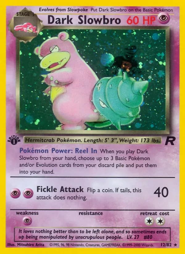 Dark Slowbro 12/82 from Team Rocket