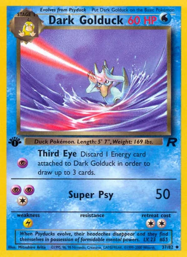 Dark Golduck 37/82 from Team Rocket