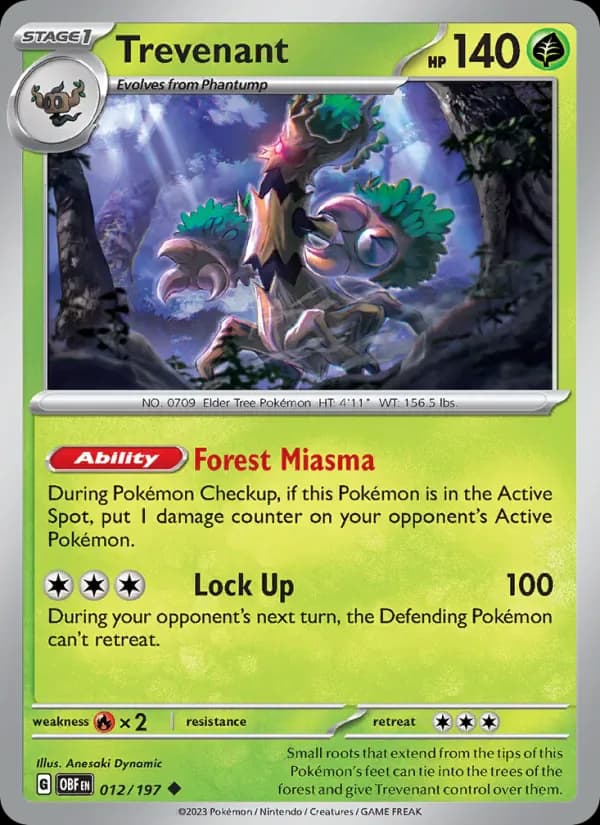 Trevenant 012/197 from Obsidian Flames