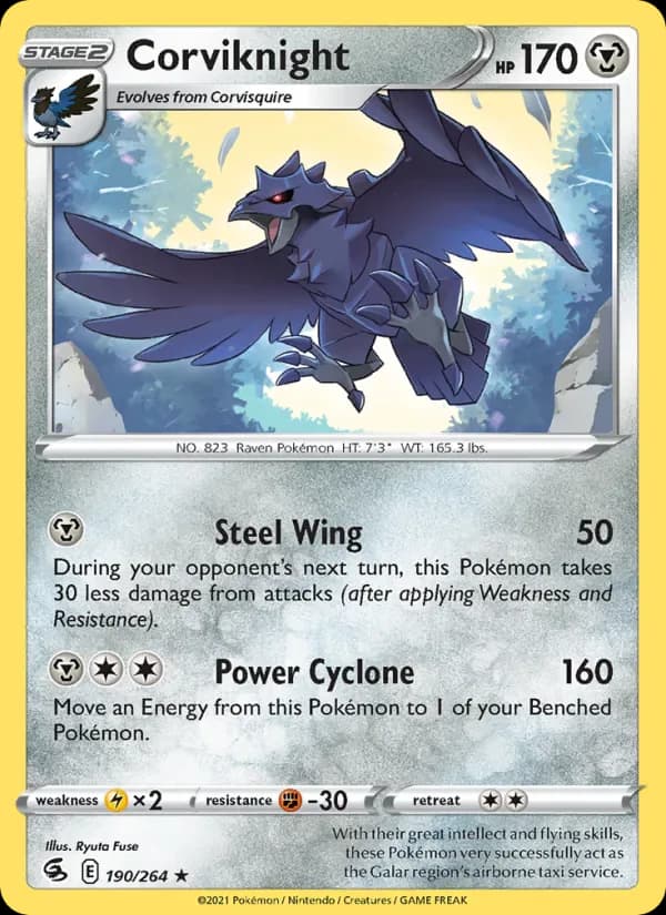 Corviknight 190/264 from Fusion Strike