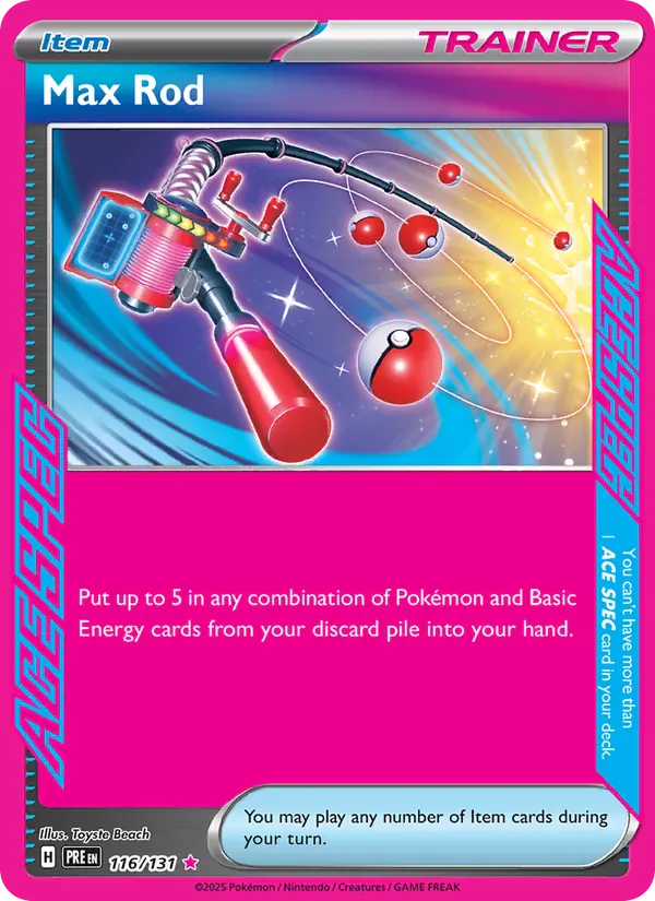 Max Rod 116/131 from Prismatic Evolutions