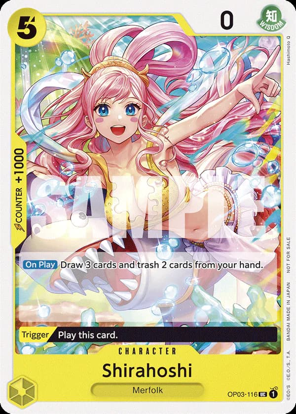 Shirahoshi OP03-116 Official alternate printing 1