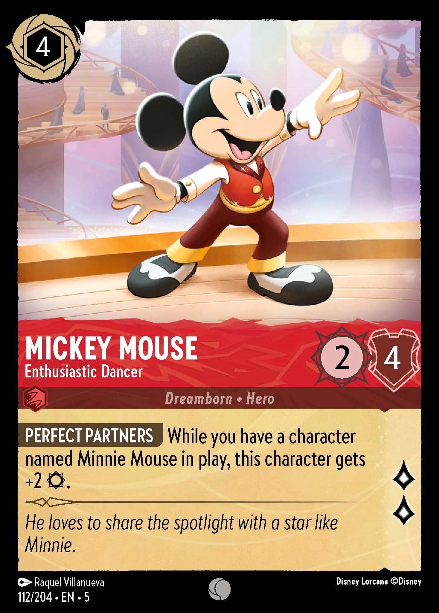 Mickey Mouse - Enthusiastic Dancer 112/204 from Shimmering Skies