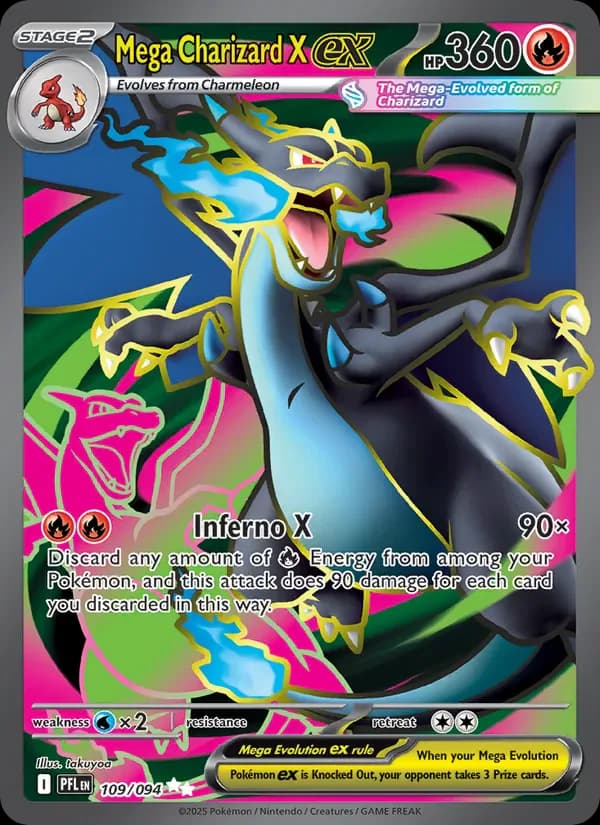 Mega Charizard X ex 109/94 from Phantasmal Flames