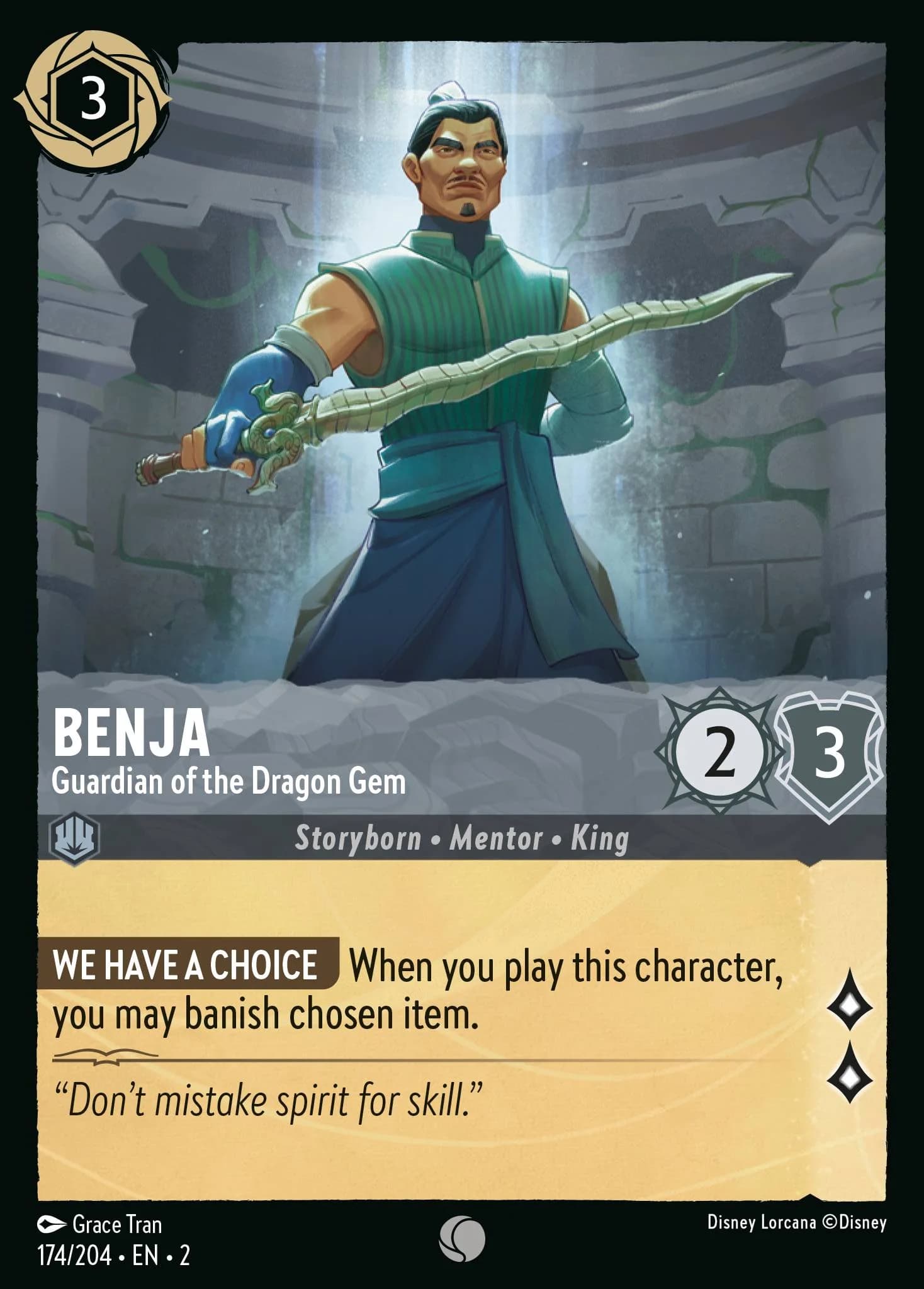 Benja - Guardian of the Dragon Gem 174/204 from Rise of the Floodborn