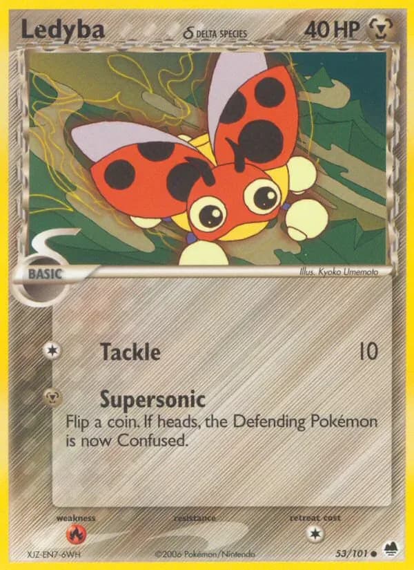 Ledyba δ 53/101 from EX Dragon Frontiers