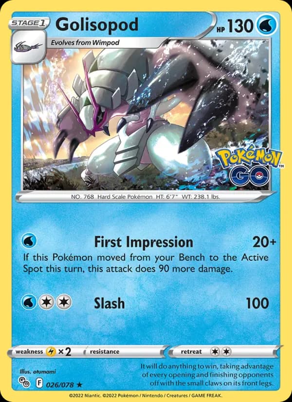 Golisopod 026/78 from Pokemon GO