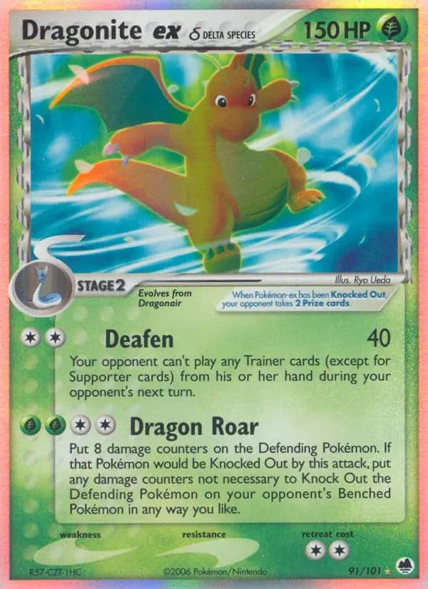 Dragonite ex δ 91/101 from EX Dragon Frontiers