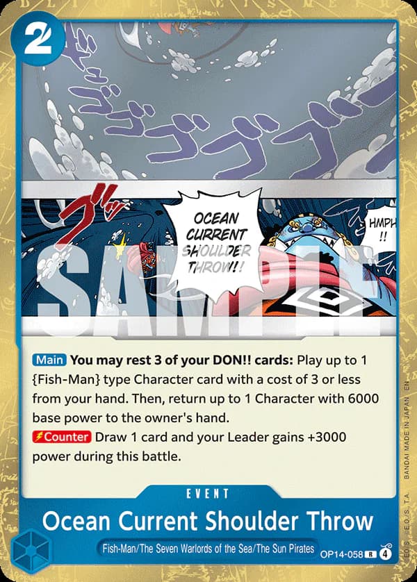 Ocean Current Shoulder Throw OP14-058 Standard printing
