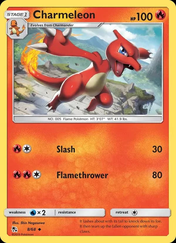 Charmeleon 8/68 from Hidden Fates
