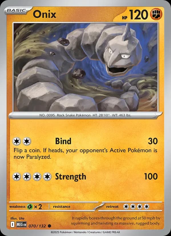 Onix 070/132 from Mega Evolution